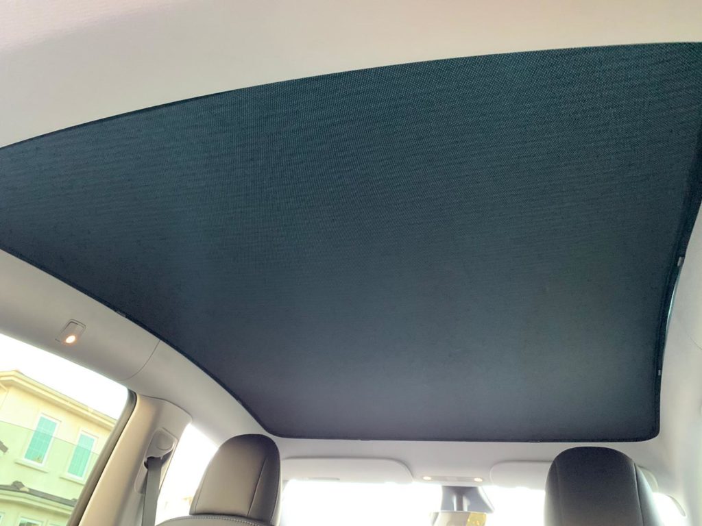 Tesmanian Glass Roof Shade for the Model Y