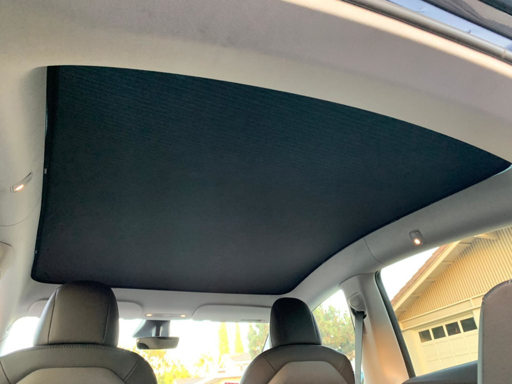 Tesmanian Glass Roof Shade for the Model Y